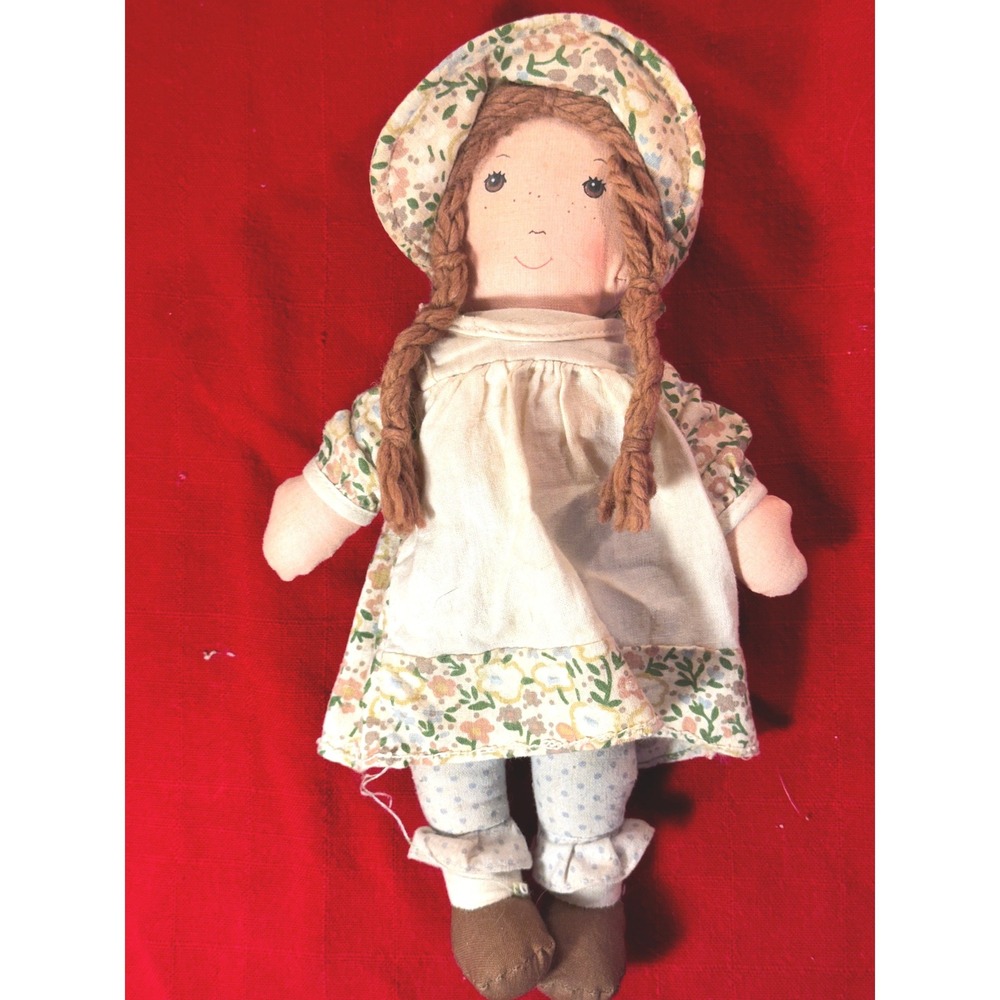 Vintage Holly Hobbie Heather Rag Doll American Greetings Floral 1970s Toy